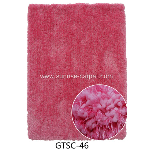 Elastic & Polyester Silk Shaggy Carpet